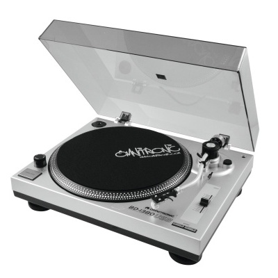 OMNITRONIC BD-1380 USB Turntable sil