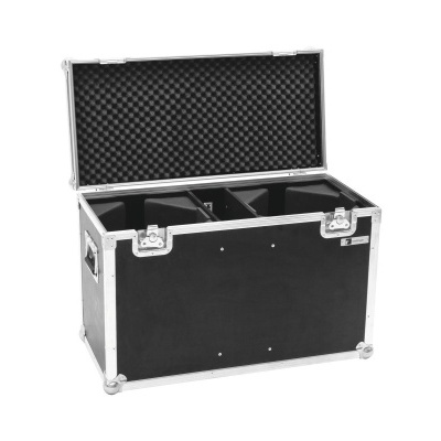 ROADINGER Flightcase 2x LED THA-100F/THA-120PC