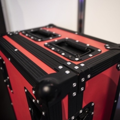 ROADINGER Flightcase 4x LED Umbrella