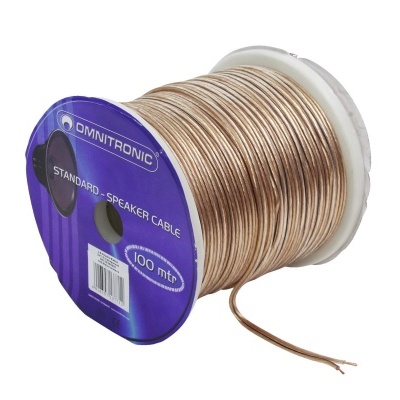 OMNITRONIC Speaker cable 2x1.5 100m clear