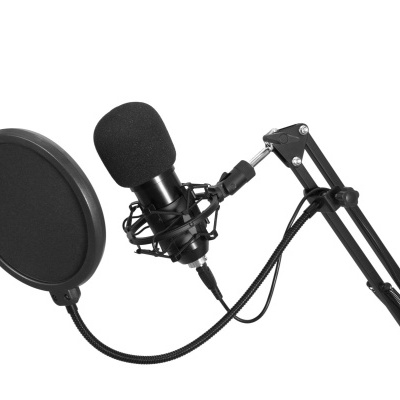 OMNITRONIC BMS-1C USB Condenser Broadcast Microphone Set