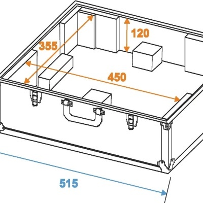 ROADINGER Turntable Case black -S-