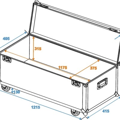 ROADINGER Universal Transport Case 120x40cm with wheels