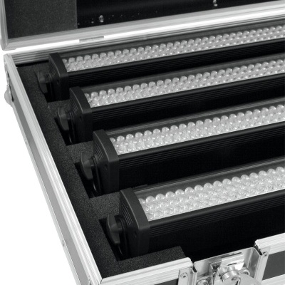 ROADINGER Flightcase 4x LED BAR-252 RGB