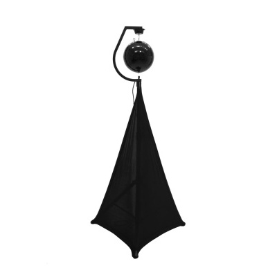 EUROLITE Set Mirror ball 30cm black with stand and tripod cover black