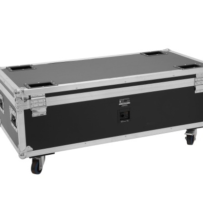 ROADINGER Flightcase 8x AKKU IP PAR 7 QCL WDMX with charging function