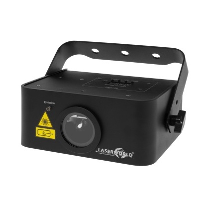 Projetor de luz laser preto com suporte