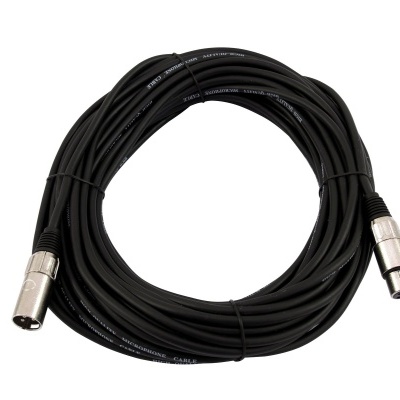 OMNITRONIC XLR cable 3pin 30m bk