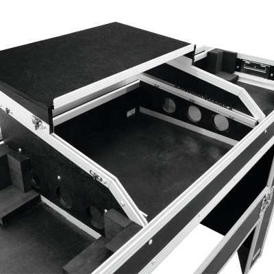 ROADINGER Console Road Table 2xTT with Laptop Tray