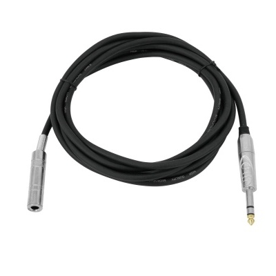 OMNITRONIC Jack extension 6.3 stereo 3m bk