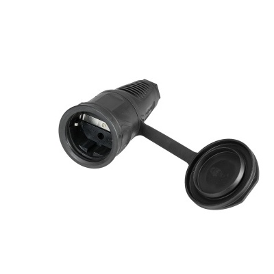 PC ELECTRIC Safety Connector Rubber bk/bu