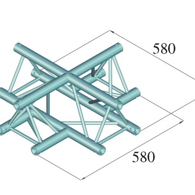 ALUTRUSS DECOLOCK DQ3-SPAC41 4-Way Cross Piece bk
