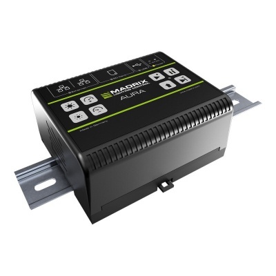 AURA 2 - Stand-alone recorder / player, 2 universes over network, DIN rail