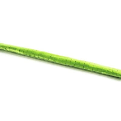 Cabo elétrico flexível verde com textura estriada