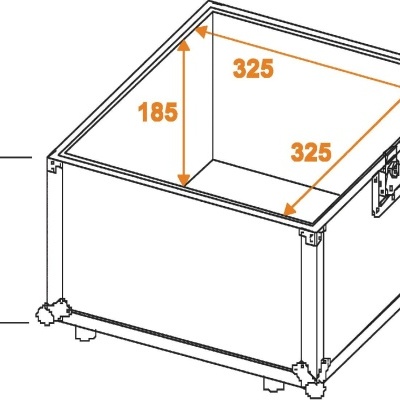 ROADINGER Record Case Pro ALU 50/50, 100LPs
