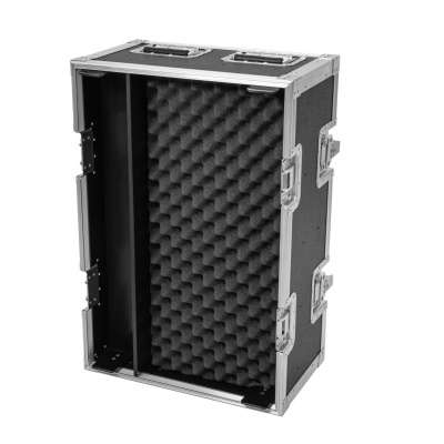 Maleta rígida preta com interior de espuma de proteção