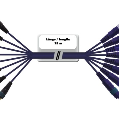 OMNITRONIC Snake cable 8xRCA/8xJack mono 15m