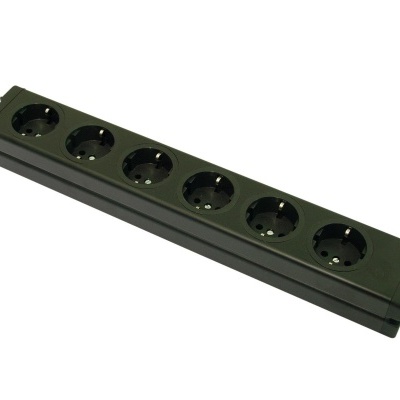 EUROLITE Distributor 6-fold ALU bk