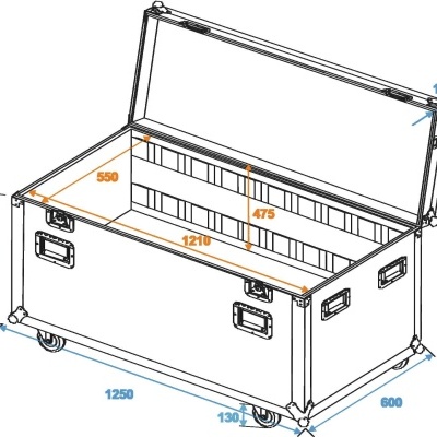 ROADINGER Universal Tour Case 120cm with wheels