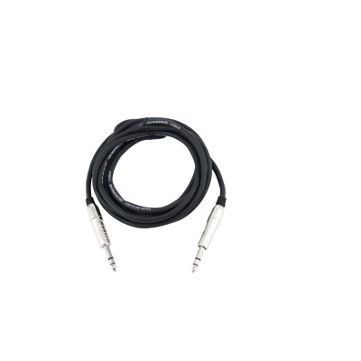 OMNITRONIC Jack cable 6.3 stereo 3m bk ROAD