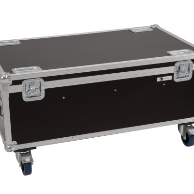 ROADINGER Flightcase 8x LED IP PAR 7x8W QCL/7x9W SCL with wheels