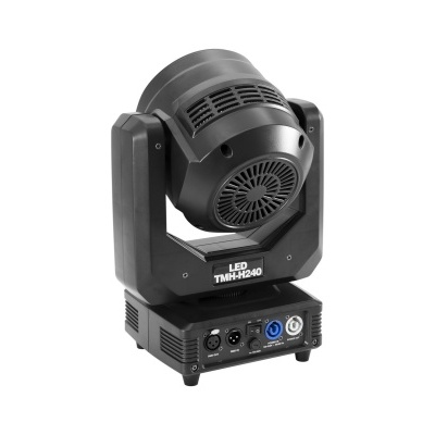 Luz LED preta para palco modelo TMH-H240 em fundo branco