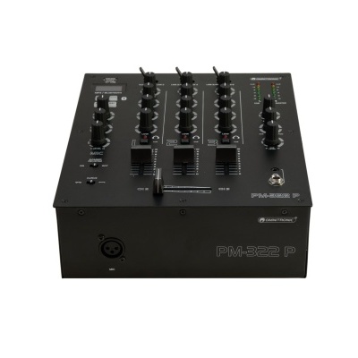 OMNITRONIC PM-322P 3-Channel DJ Mixer with Bluetooth & USB Player