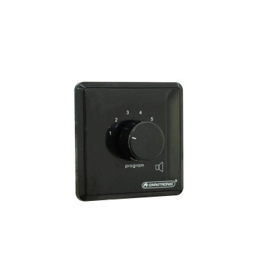 Interruptor rotativo preto numerado com base quadrada