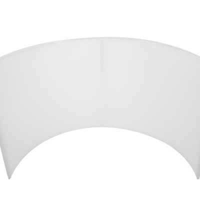 Para-brisas de vidro curvado transparente com bordas arredondadas