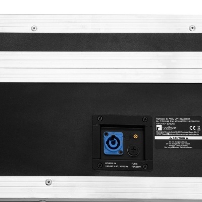 ROADINGER Flightcase 8x AKKU UP-4 QuickDMX with charging function