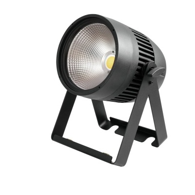 Candeeiro industrial preto com base triangular e LED amarelo