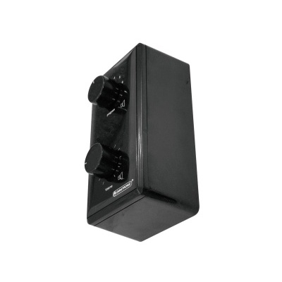 Controlador eletrônico preto com dois botões rotativos e texto ROBERTSHAW