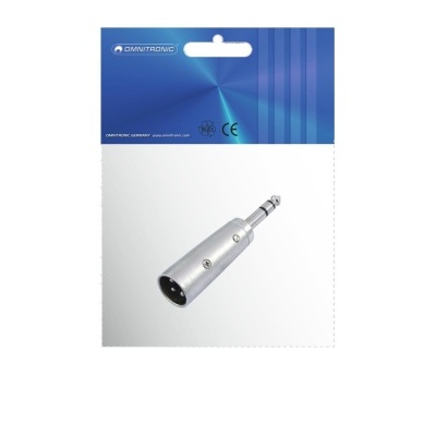 OMNITRONIC Adapter XLR(M)/Jack(M) stereo