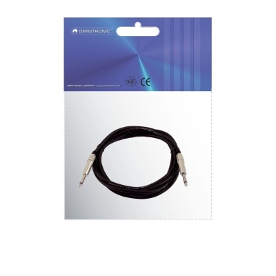 OMNITRONIC Speaker cable Jack 2x1.5 1.5m bk