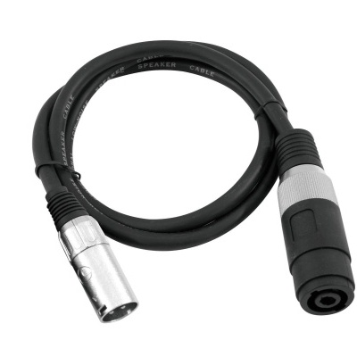 OMNITRONIC Adaptercable Speaker(F)/XLR(M) 1m bk