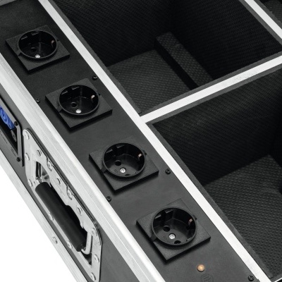 ROADINGER Flightcase 4x AKKU UP-4 QuickDMX with charging function