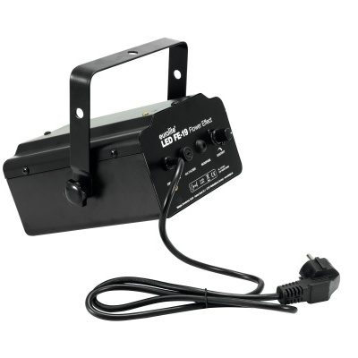 Luz LED FE 1000 Flash preta com suporte e cabo de alimentação