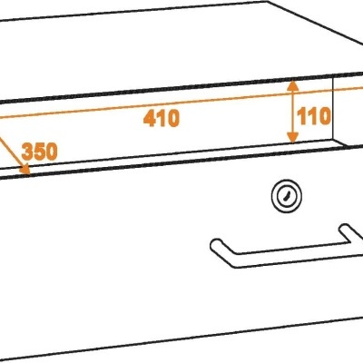 OMNITRONIC Rack Drawer with Lock 3U