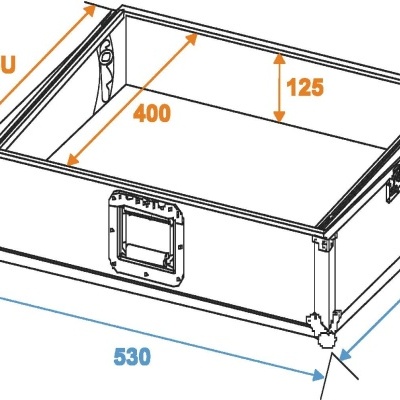ROADINGER Mixer Case Pro MCV-19, variable, bk 8U