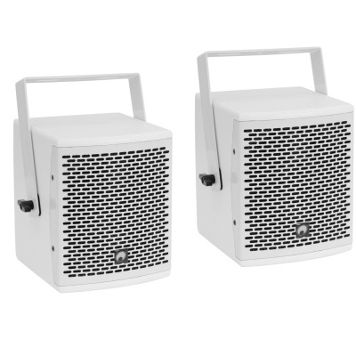 OMNITRONIC Set MOLLY-12A Subwoofer active + 4x MOLLY-6 Top 8 Ohm, white