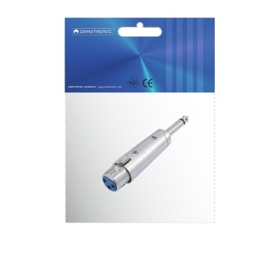 OMNITRONIC Adapter XLR(F)/Jack(M) mono
