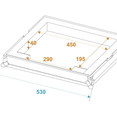 ROADINGER Flightcase DMX Move Bigfoot