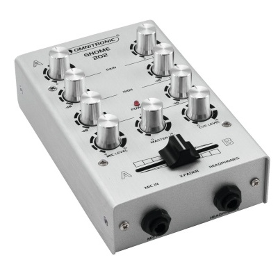 OMNITRONIC GNOME-202 Mini Mixer silver OMNITRONIC GNOME-202 Mini Mixer silver
