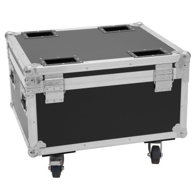ROADINGER Flightcase 4x AKKU IP PAR 7 QCL WDMX with charging function