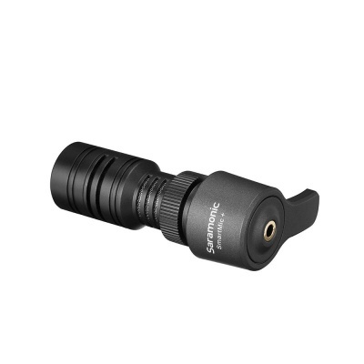 Saramonic SmartMic+ - Directional condenser microphone for mobile device, 3.5 mm mini-jack connector, 3.5 mm TRRS headphone connector