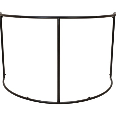 OMNITRONIC Mobile DJ Screen Curved incl. Cover bk