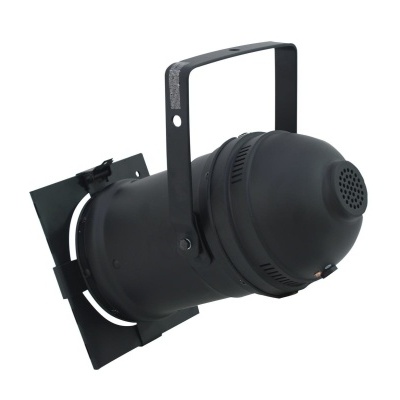 Projetor de luz preto com suporte ajustável