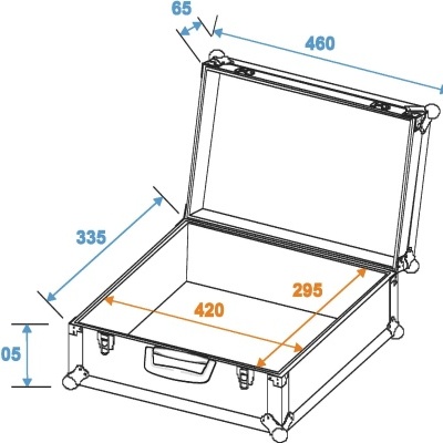 ROADINGER Universal Case FOAM, blue