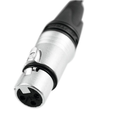 PSSO DMX cable XLR 3pin 10m bk Neutrik