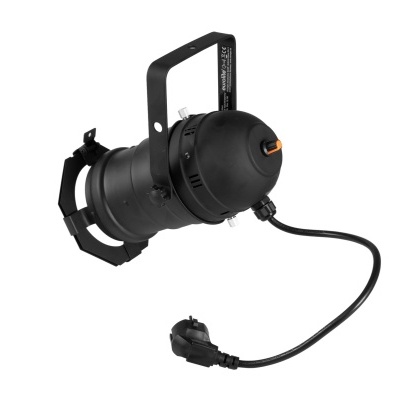 Refletor de luz de estúdio preto com cabo e suporte